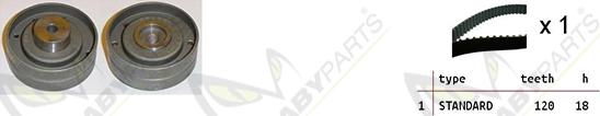 Mabyparts OBK010285 - Комплект зубчатого ремня ГРМ autodif.ru