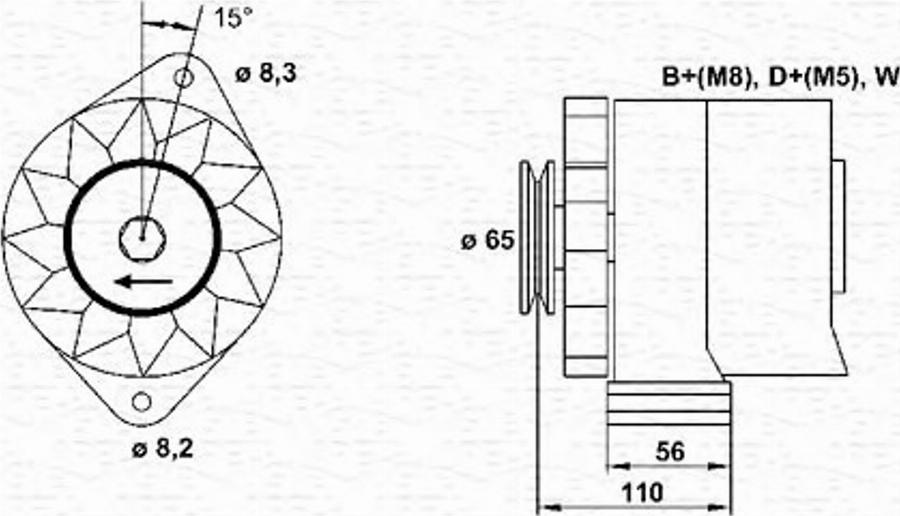 Magneti Marelli 943356682010 - Генератор autodif.ru