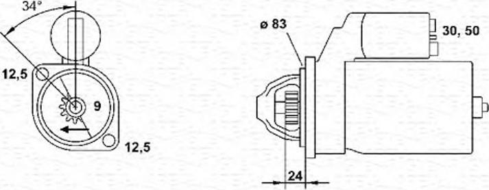 Magneti Marelli 943251408010 - Стартер autodif.ru