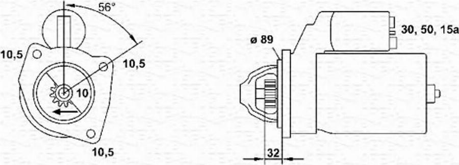 Magneti Marelli 943251015010 - Стартер autodif.ru