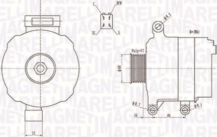 Magneti Marelli 063731728010 - Генератор autodif.ru