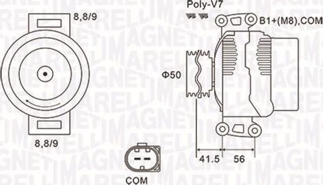 Magneti Marelli 063732108010 - Генератор autodif.ru