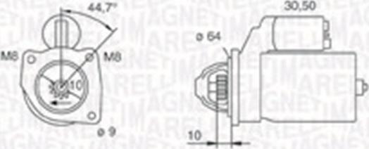 Magneti Marelli 063720371010 - Система тяг и рычагов привода стеклоочистителя autodif.ru