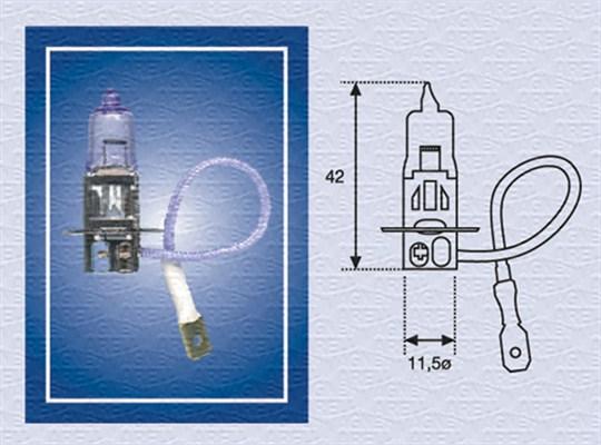 Magneti Marelli 002554100000 - Лампа накаливания, противотуманная фара autodif.ru