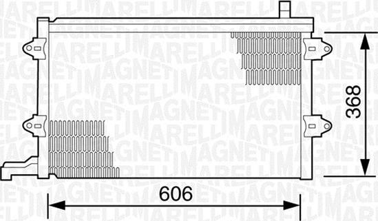 Magneti Marelli 350203243000 - Конденсатор кондиционера autodif.ru