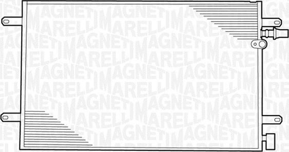 Magneti Marelli 350203229000 - Конденсатор кондиционера autodif.ru