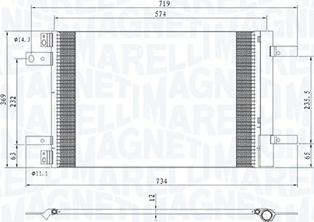 Magneti Marelli 350203766000 - Конденсатор кондиционера autodif.ru