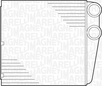 Magneti Marelli 350218279000 - Теплообменник, отопление салона autodif.ru