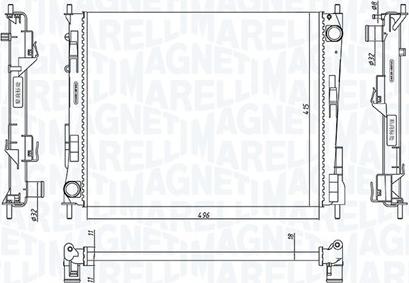 Magneti Marelli 350213186800 - Радиатор, охлаждение двигателя autodif.ru