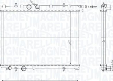 Magneti Marelli 350213180500 - Радиатор, охлаждение двигателя autodif.ru