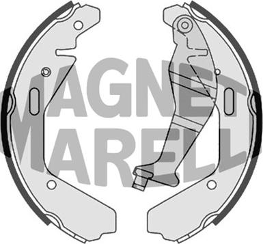 Magneti Marelli 360219198316 - Тормозные башмаки, барабанные autodif.ru