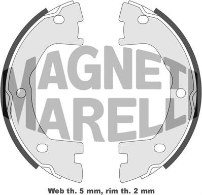 Magneti Marelli 360219198295 - Тормозные башмаки, барабанные autodif.ru