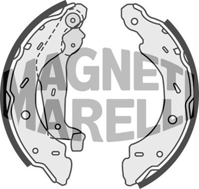 Magneti Marelli 360219198292 - Тормозные башмаки, барабанные autodif.ru