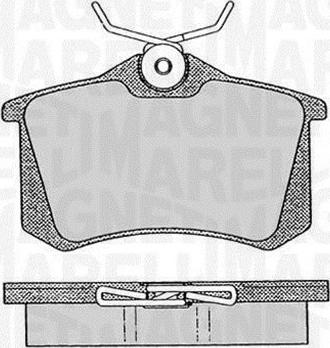 Magneti Marelli 363916060432 - Тормозные колодки, дисковые, комплект autodif.ru