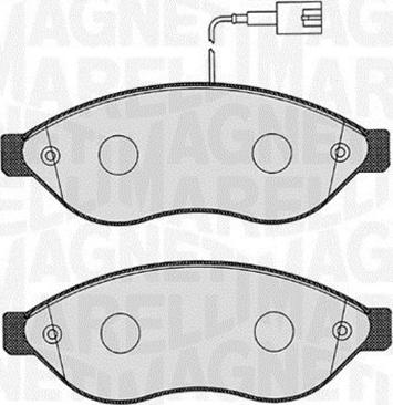 Magneti Marelli 363916060642 - Тормозные колодки, дисковые, комплект autodif.ru