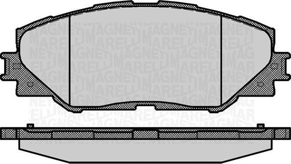 Magneti Marelli 363916060632 - Тормозные колодки, дисковые, комплект autodif.ru