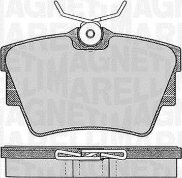 Magneti Marelli 363916060370 - Тормозные колодки, дисковые, комплект autodif.ru