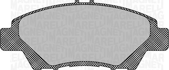 Magneti Marelli 363916060707 - Тормозные колодки, дисковые, комплект autodif.ru