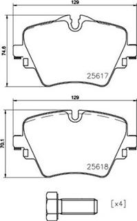 Magneti Marelli 363700406093 - Тормозные колодки, дисковые, комплект autodif.ru