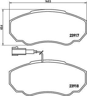 Magneti Marelli 363700423091 - Тормозные колодки, дисковые, комплект autodif.ru