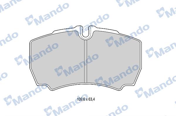 Mando MBF015050 - Сигнализатор, износ тормозных колодок autodif.ru