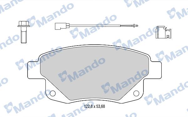 Mando MBF015035 - Сигнализатор, износ тормозных колодок autodif.ru