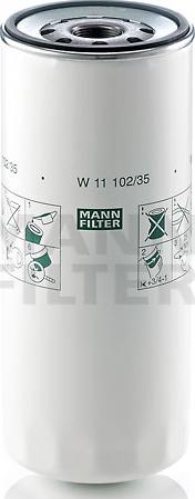 Mann-Filter 6501012075 - Фильтр масл. груб.очистки (ФГОМ) дв.ЯМЗ-650,651 съемный 5010550600 MANN+Hummel W11102/36 (W11102/35) autodif.ru