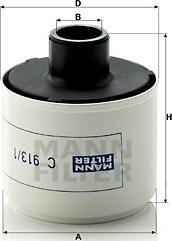 Mann-Filter C 913/1 - Воздушный фильтр, компрессор - подсос воздуха autodif.ru