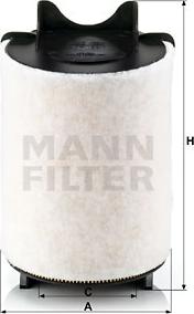 Mann-Filter C 14 130/1 - Воздушный фильтр, двигатель autodif.ru