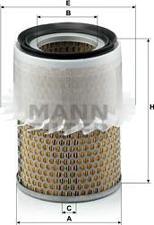 Mann-Filter C 16 181 - Воздушный фильтр, двигатель autodif.ru