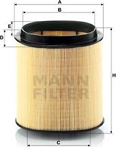 Mann-Filter C 1869 - Воздушный фильтр, двигатель autodif.ru