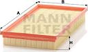 Mann-Filter C 34 100 - Фильтр MANN-FILTER C 34100 Воздушный фильтр autodif.ru