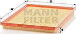 Mann-Filter C 3178 - Воздушный фильтр, двигатель autodif.ru