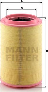 Mann-Filter C 33 1630/2 - Воздушный фильтр, двигатель autodif.ru