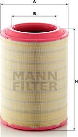 Mann-Filter C 37 2070/2 - Воздушный фильтр, двигатель autodif.ru