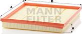 Mann-Filter C 28 125 - Воздушный фильтр, двигатель autodif.ru