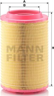 Mann-Filter C 27 998/5 - Воздушный фильтр, двигатель autodif.ru