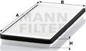 Mann-Filter CU 4150 - Фильтр воздуха в салоне autodif.ru