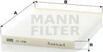 Mann-Filter CU 1936 - фильтр салона!\ Nissan Qashqai/X-Trail 1.5DCi/2.0DCi/1.6/2.0i 07> autodif.ru