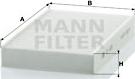 Mann-Filter CU 1629 - Фильтр воздуха в салоне autodif.ru