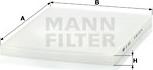 Mann-Filter CU 3059 - Фильтр воздуха в салоне autodif.ru