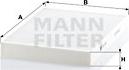 Mann-Filter CU 3037 - Фильтр воздуха в салоне autodif.ru