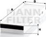 Mann-Filter CU 3023-2 - Фильтр воздуха в салоне autodif.ru