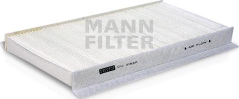 Mann-Filter CU 3162/1 - Фильтр воздуха в салоне autodif.ru