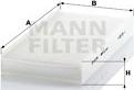 Mann-Filter CU 3847 - Фильтр воздуха в салоне autodif.ru