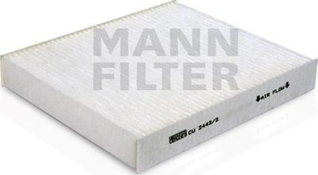 Mann-Filter CU 2442/2 - Фильтр воздуха в салоне autodif.ru