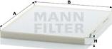 Mann-Filter CU 2434 - Фильтр воздуха в салоне autodif.ru