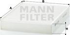 Mann-Filter CU 2433 - Фильтр воздуха в салоне autodif.ru