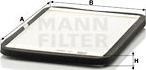 Mann-Filter CU 2424 - Воздушный фильтр салона MANN (рамка) autodif.ru