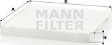 Mann-Filter CU 2544 - Фильтр воздуха в салоне autodif.ru